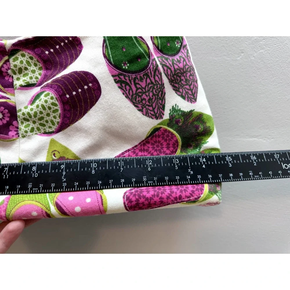 Women's Satin House SlipperPink Green Floral Shoulder bag, Fully Lined, EUC